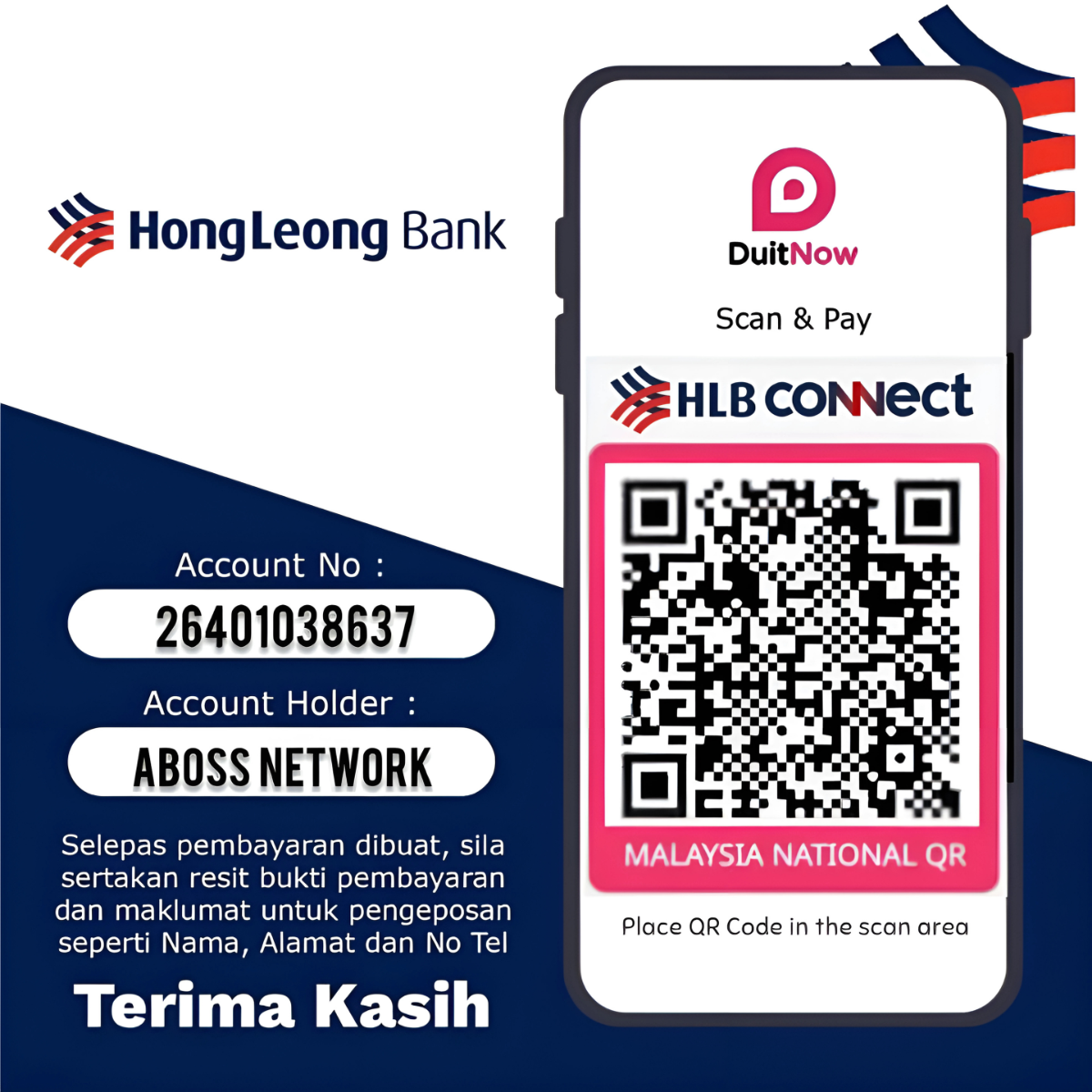 HLB QR code abossmart aboss vip