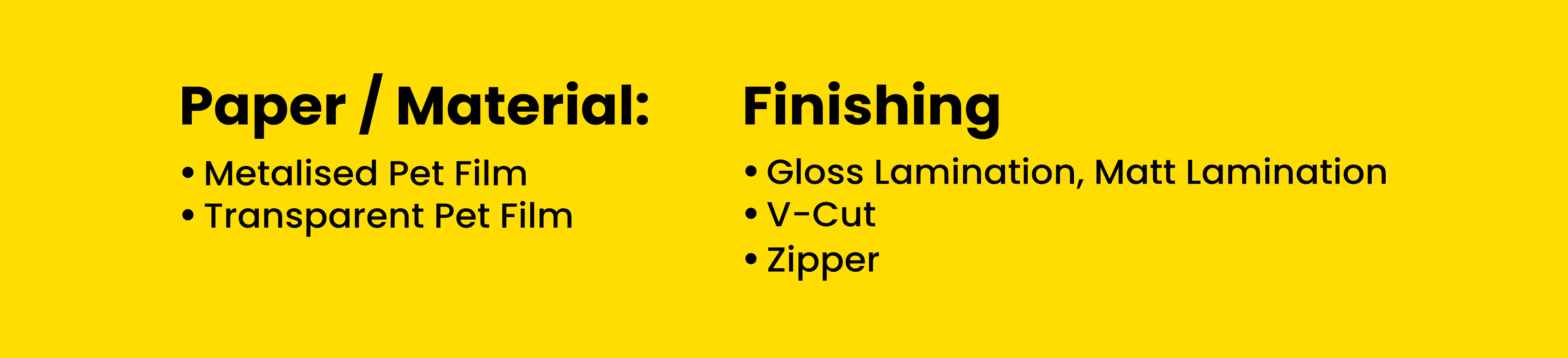 Page 3 Paper Material & Finishing
