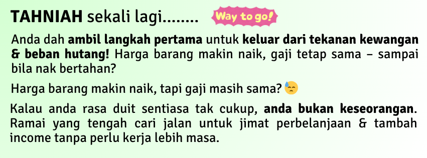 Tahniah des1 abossmart aboss