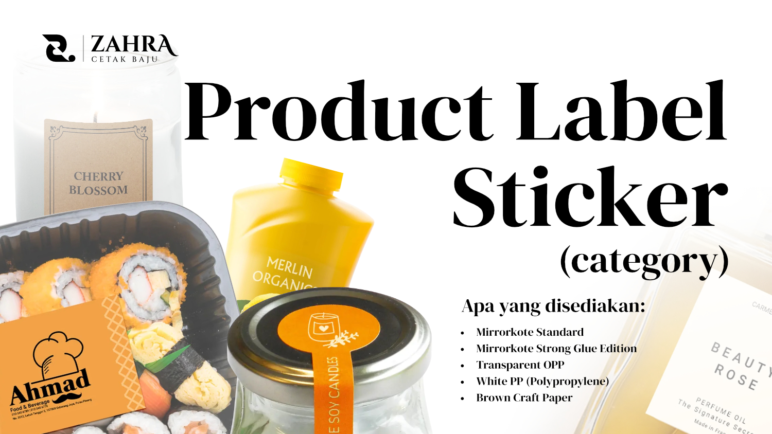 Product Label Stickers