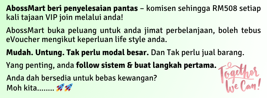 Tahniah des2 abossmart aboss