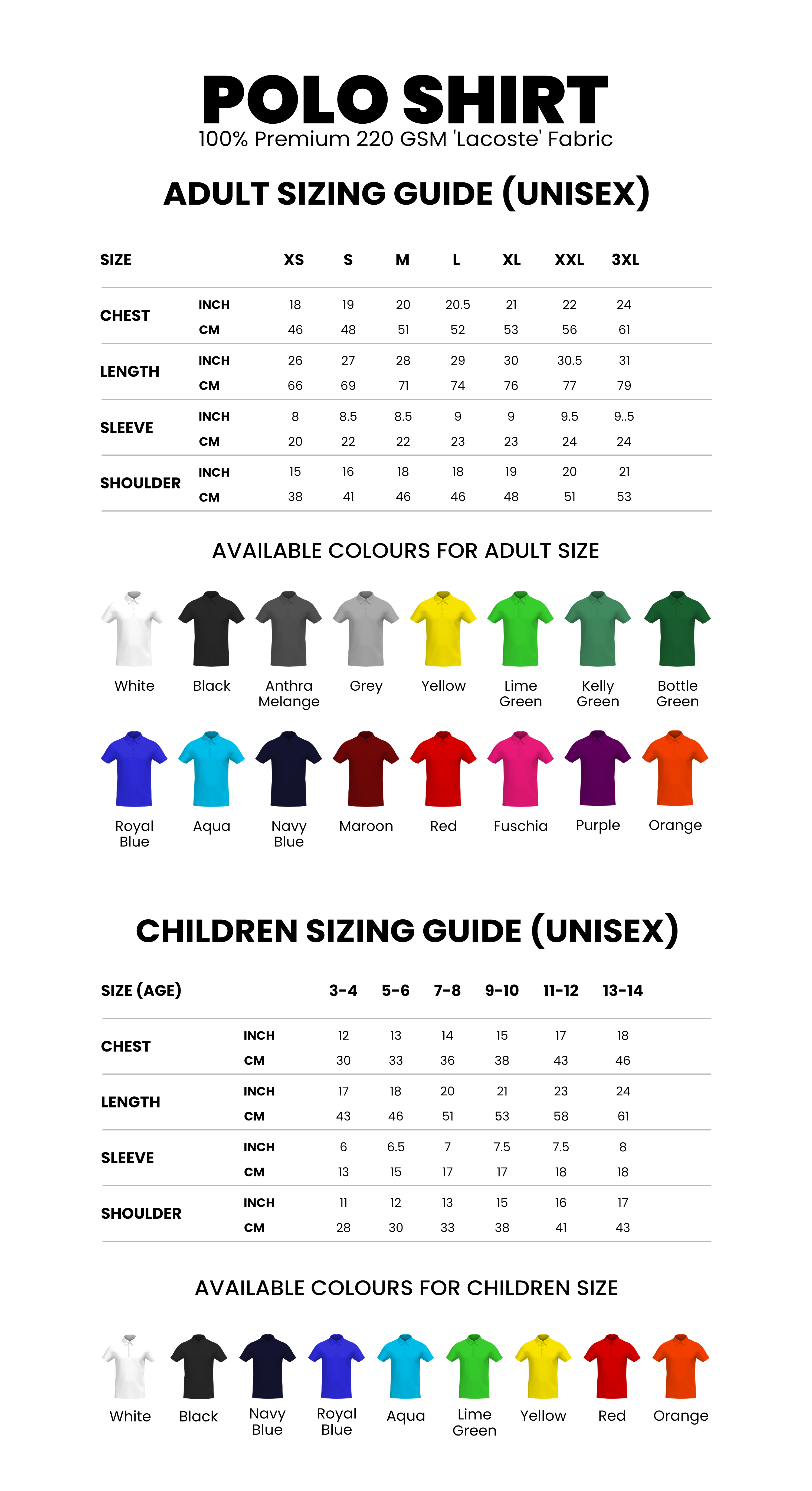 Lacoste Polo Adult & Kids