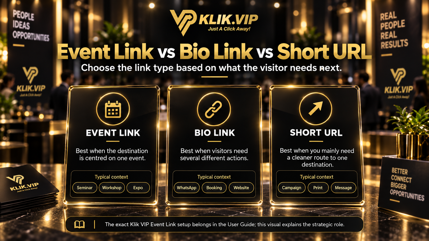 Event Link versus Bio Link versus Short URL